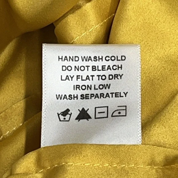 Lovers & Friends Goldenrod Floral Embroidered Mesh Spaghetti Strap Dress Medium - Picture 10 of 10